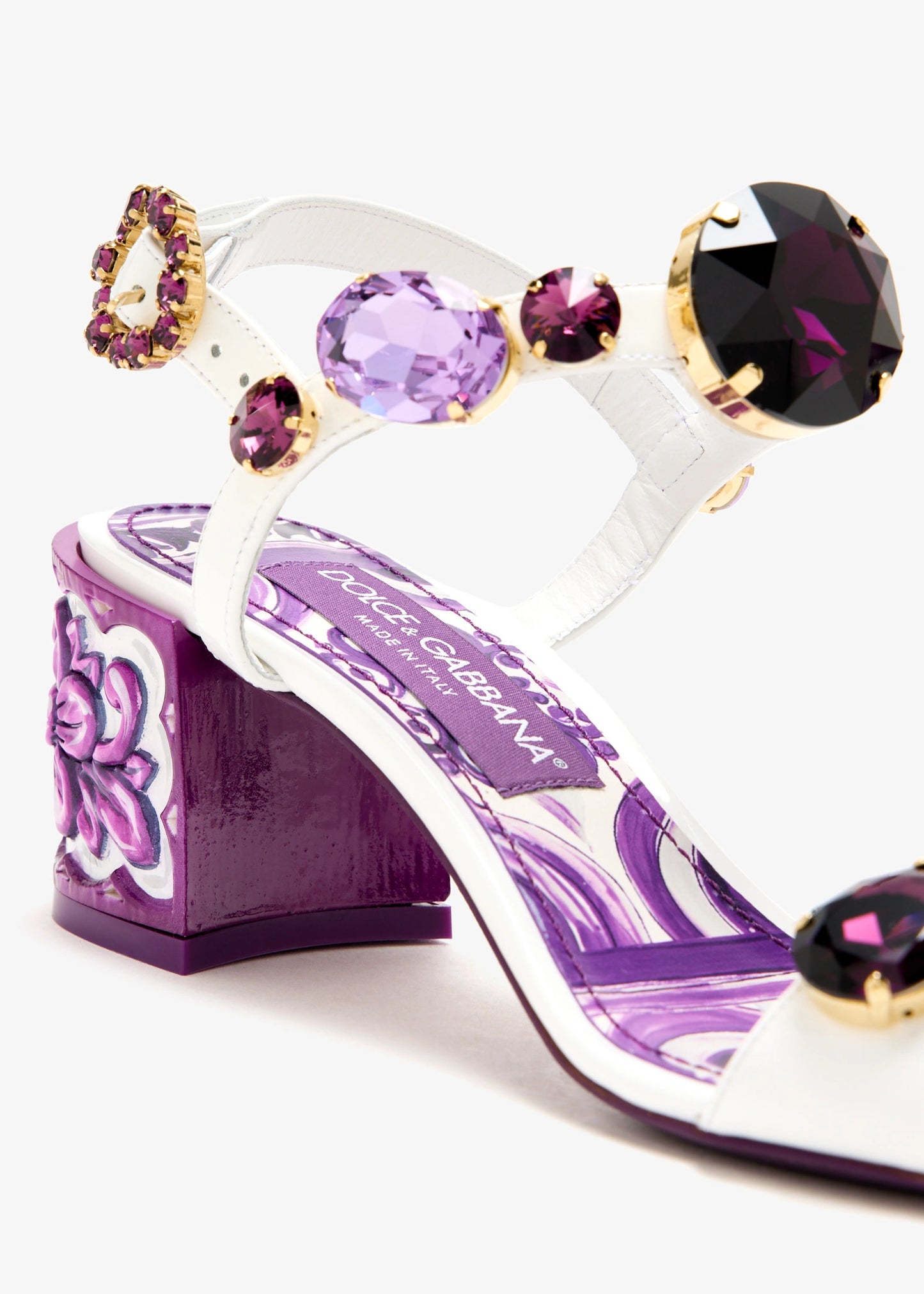 DOLCE & GABBANA Maiolica jewel sandals