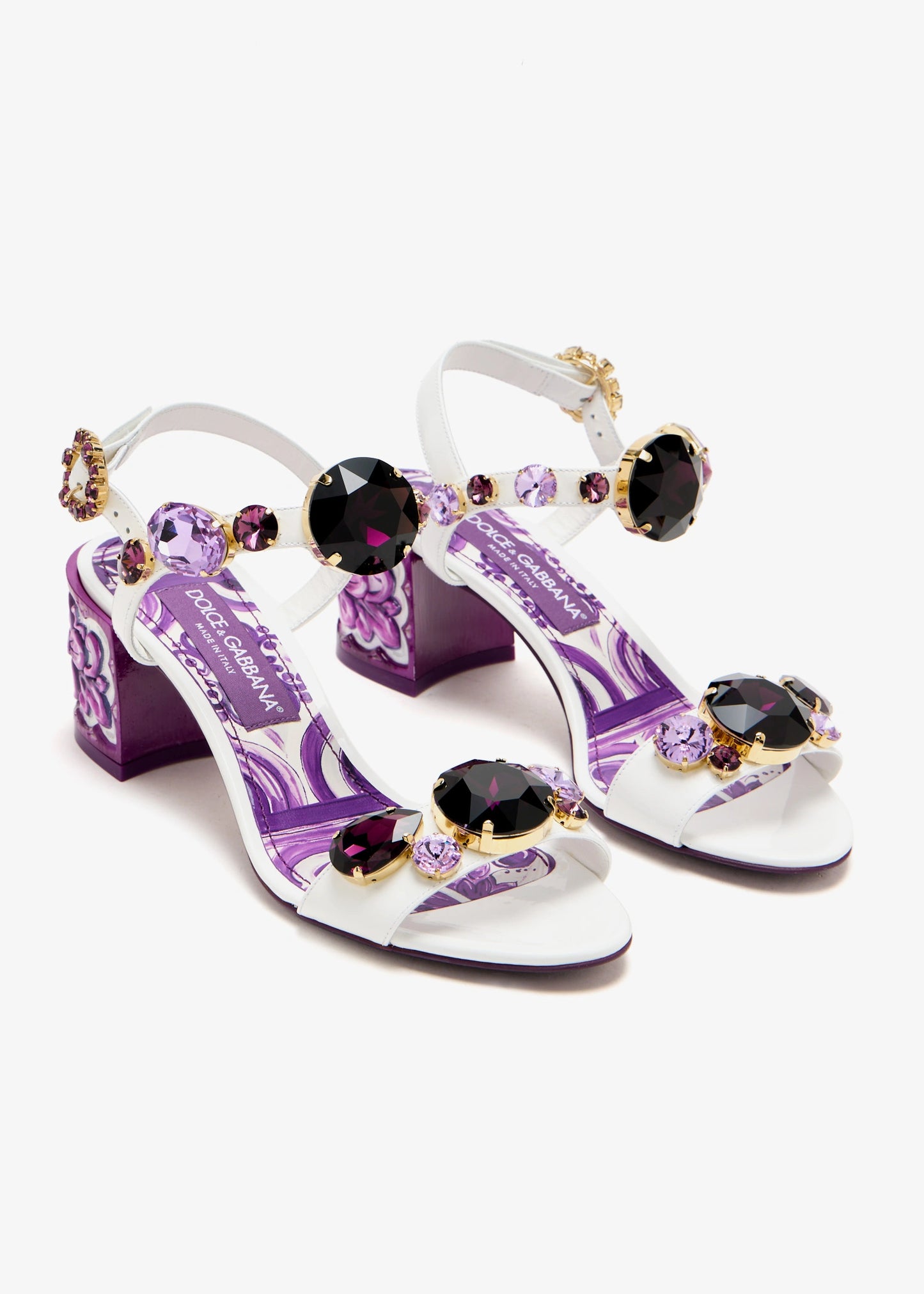 DOLCE & GABBANA Maiolica jewel sandals