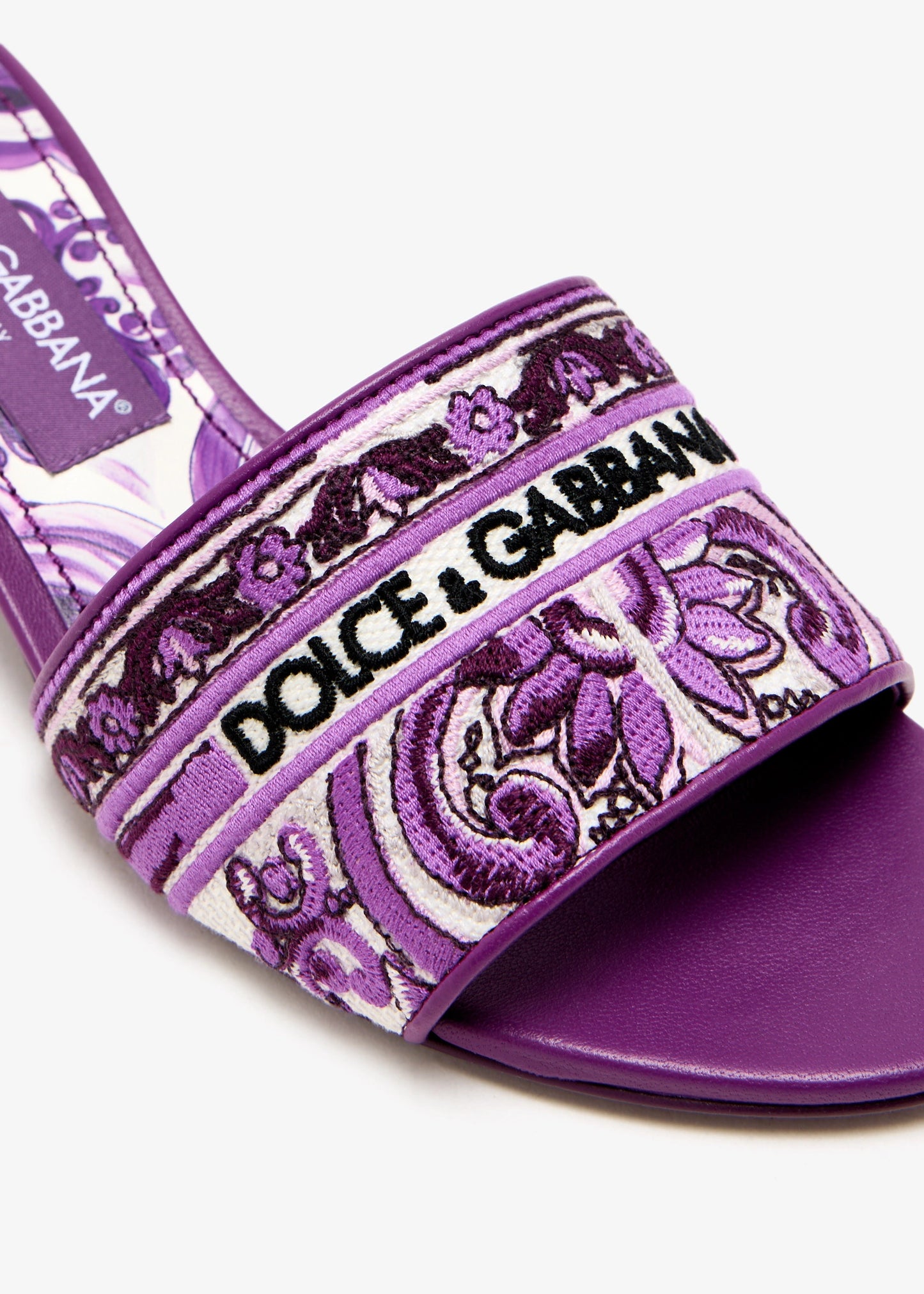 DOLCE & GABBANA Maiolica-Embroidered Sandals