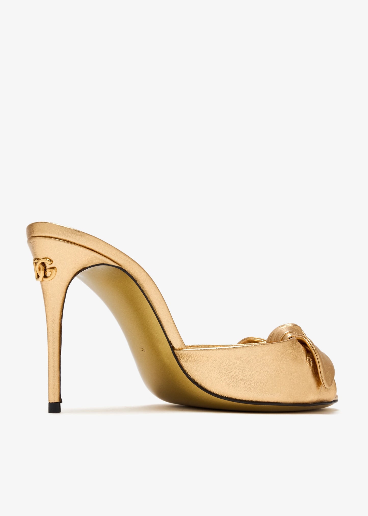 DOLCE&GABBANA Mordoré Nappa Leather Sandals