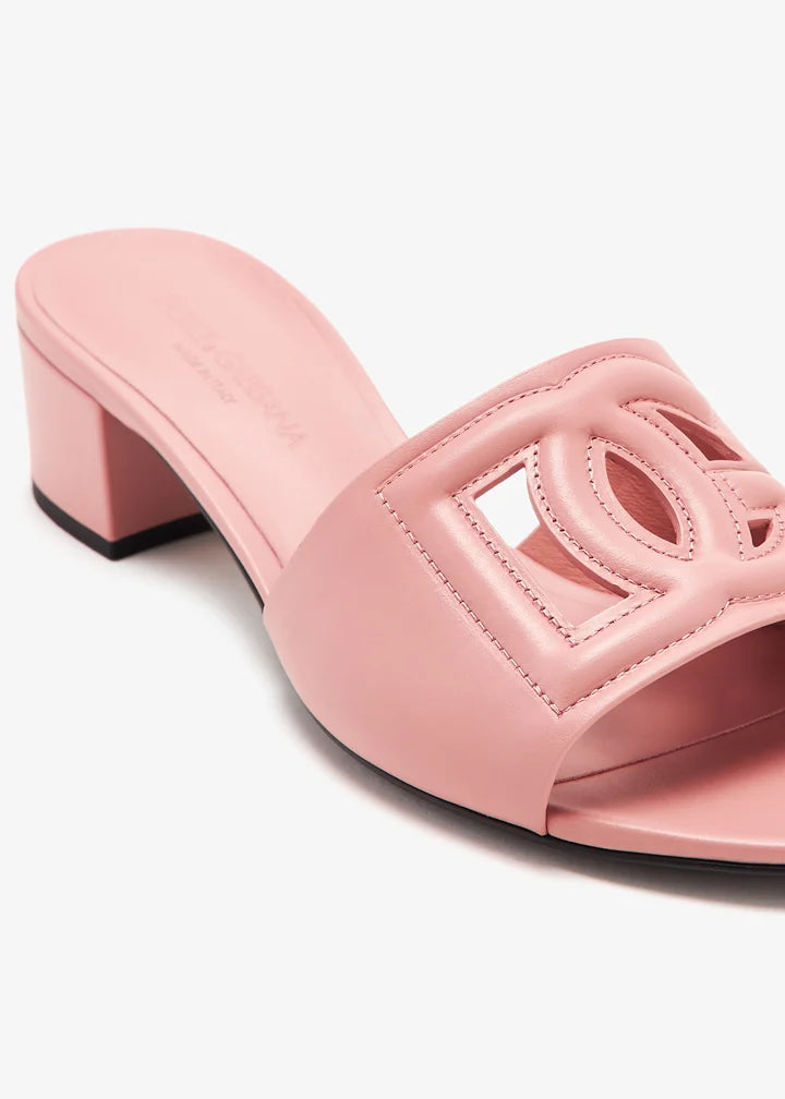 DOLCE & GABBANA DG logo calfskin sandals