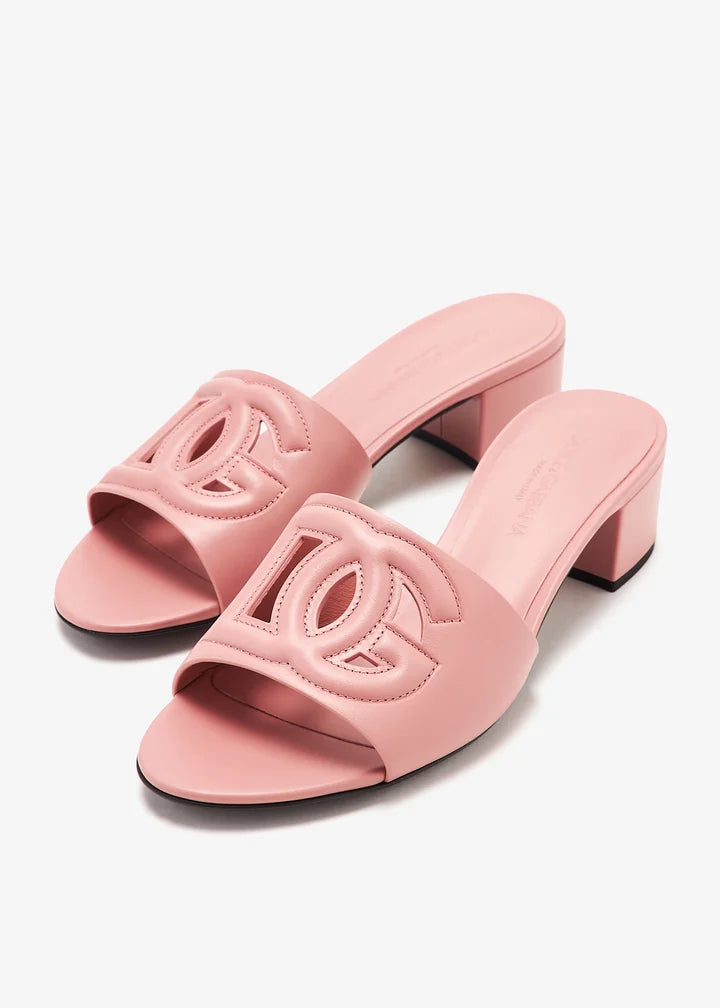 DOLCE & GABBANA DG logo calfskin sandals