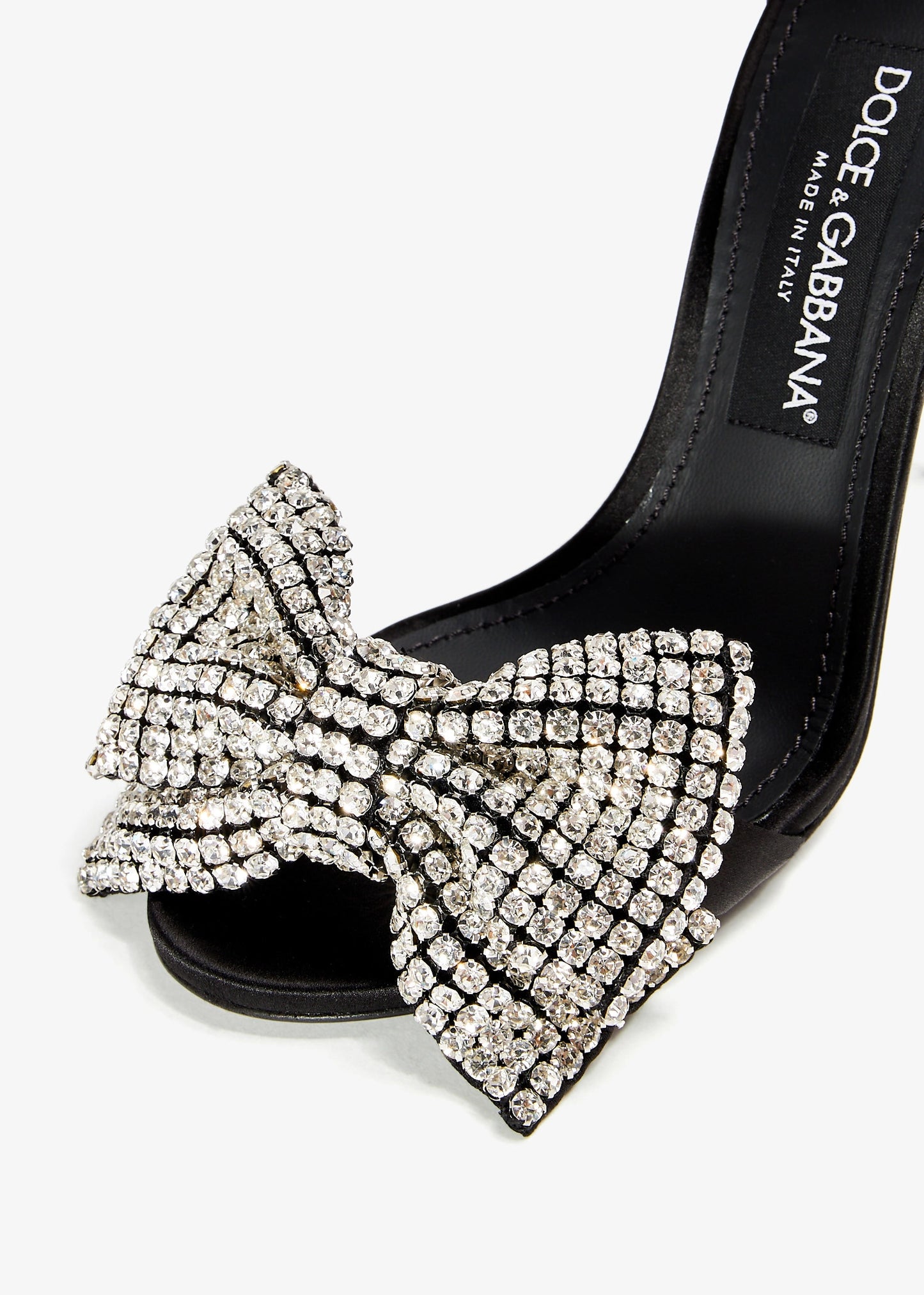 DOLCE & GABBANA Crystal bow sandals