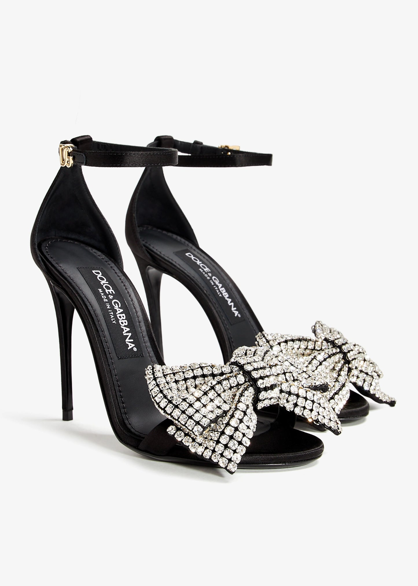 DOLCE & GABBANA Crystal bow sandals
