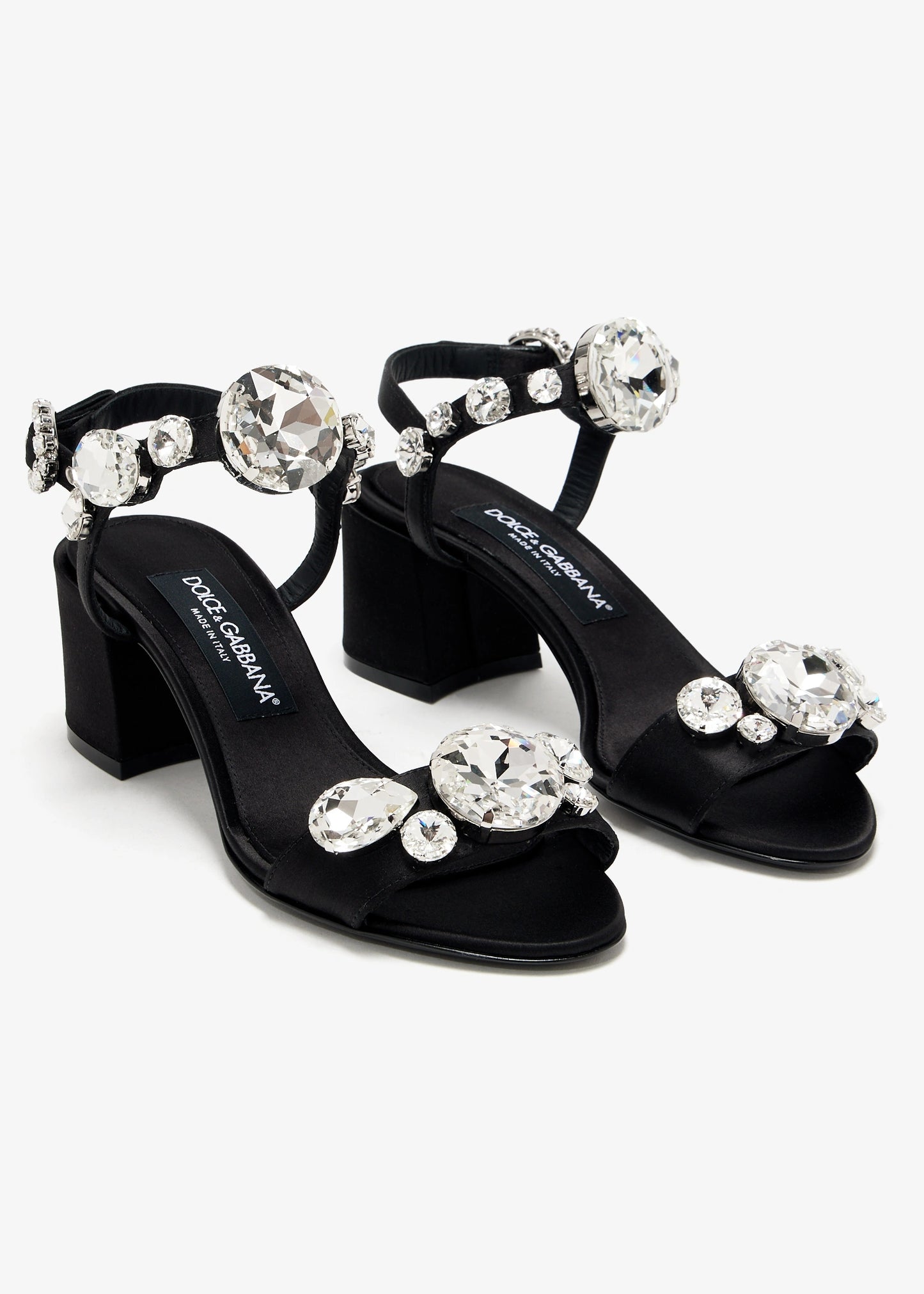 DOLCE & GABBANA Gemstone satin sandals