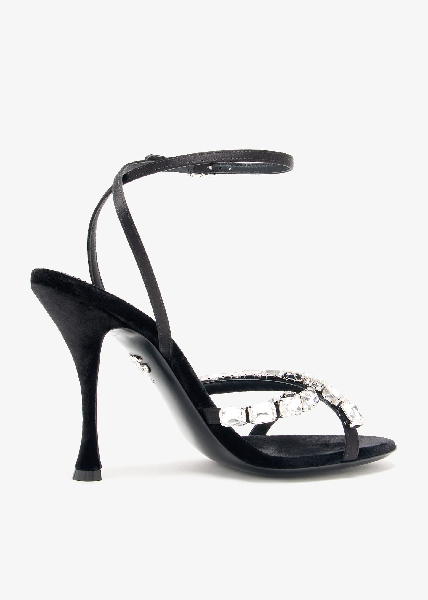 DOLCE & GABBANA Gemstone satin sandals