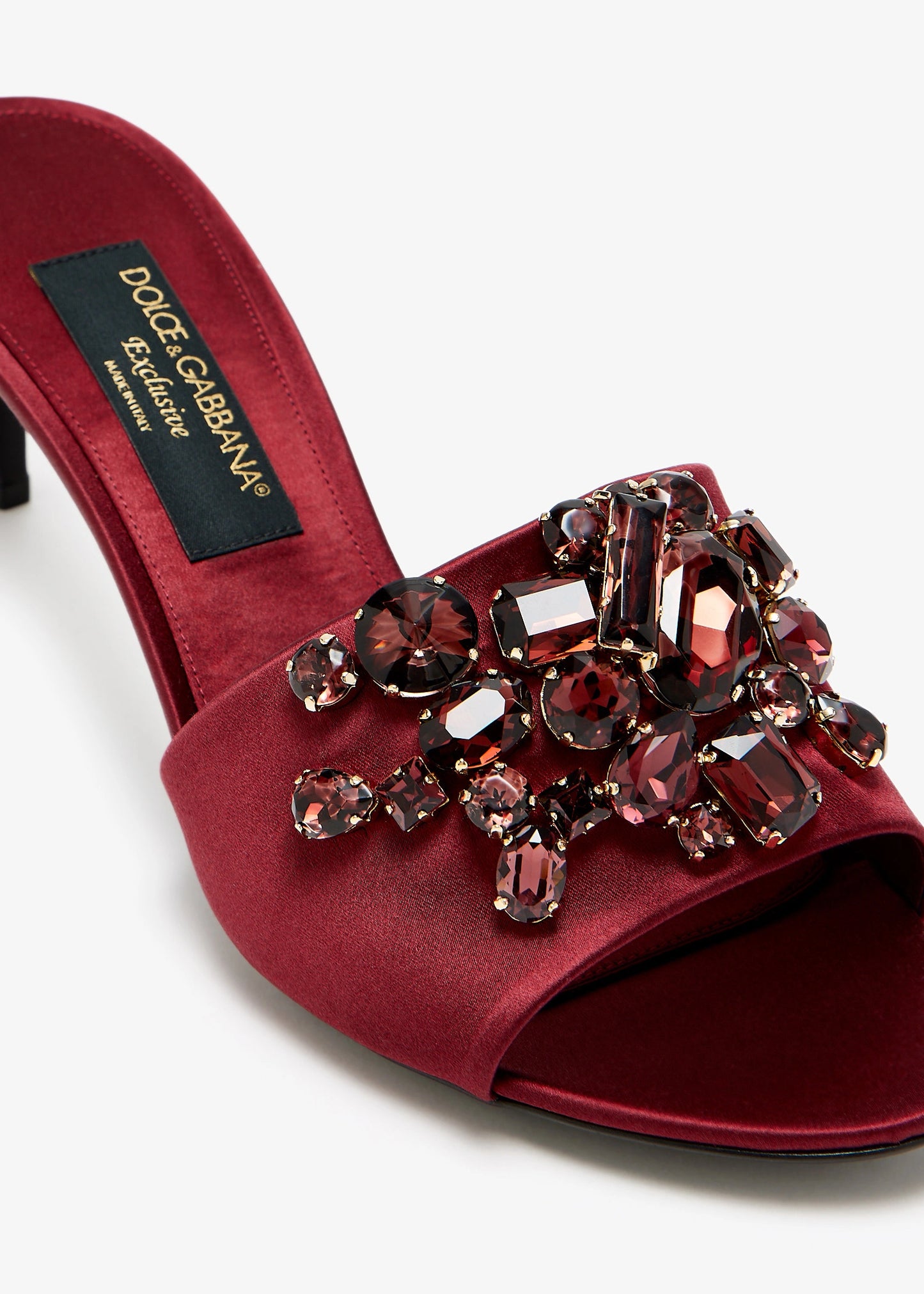 DOLCE & GABBANA Gemstone embellished mules