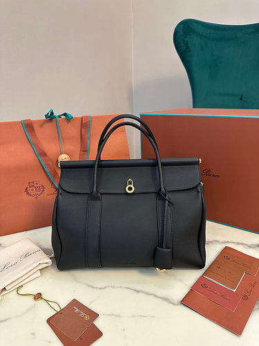 Classic Flap-Top Leather Satchel