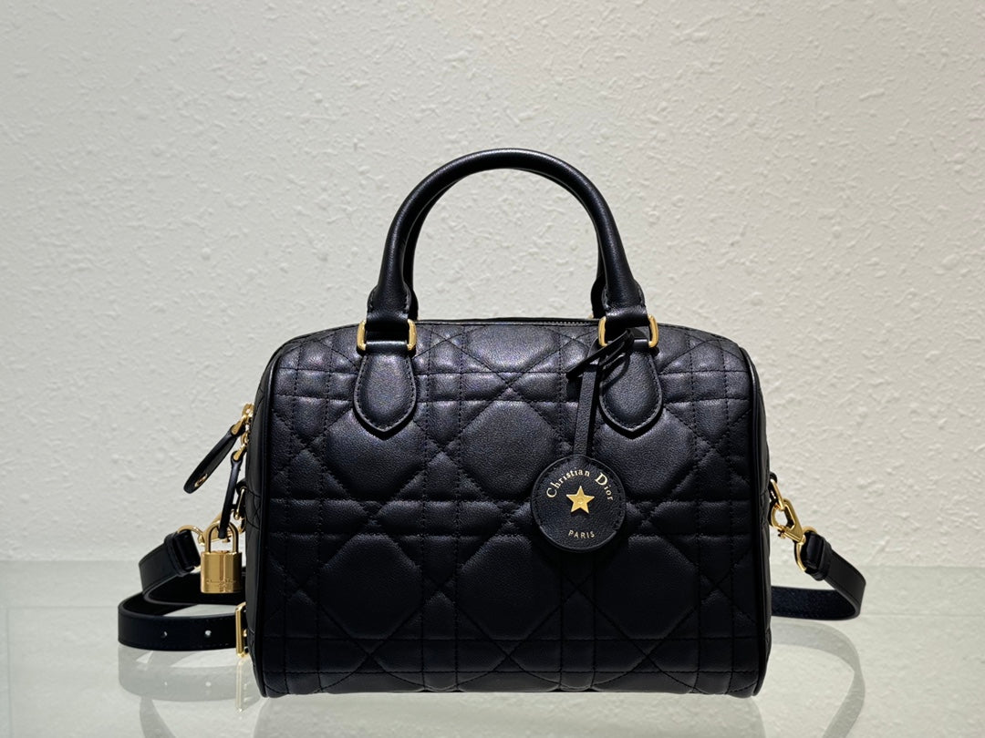 Quilted Dome-Shaped Handbag
