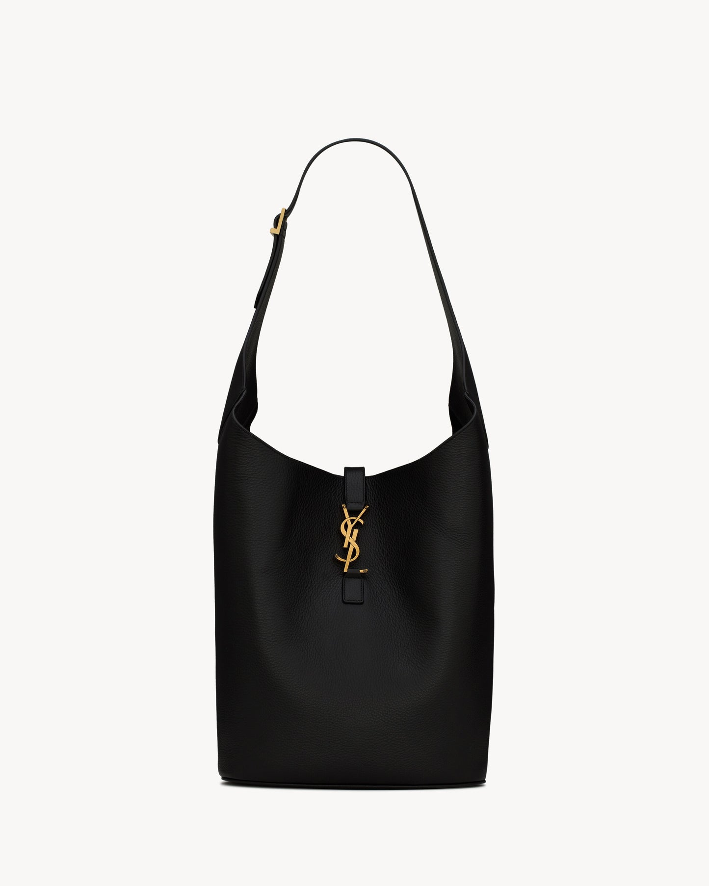 Saint Laurent LE 5 À 7 Hobo In Grained Leather