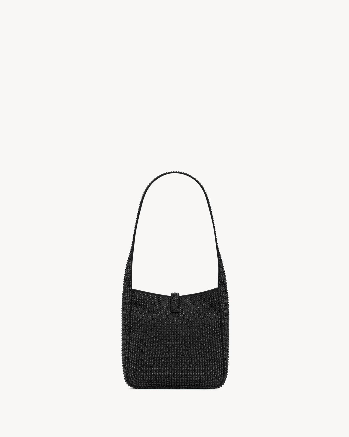 Saint Laurent LE 5 À 7 Supple Baby In Silk Satin And Crystals