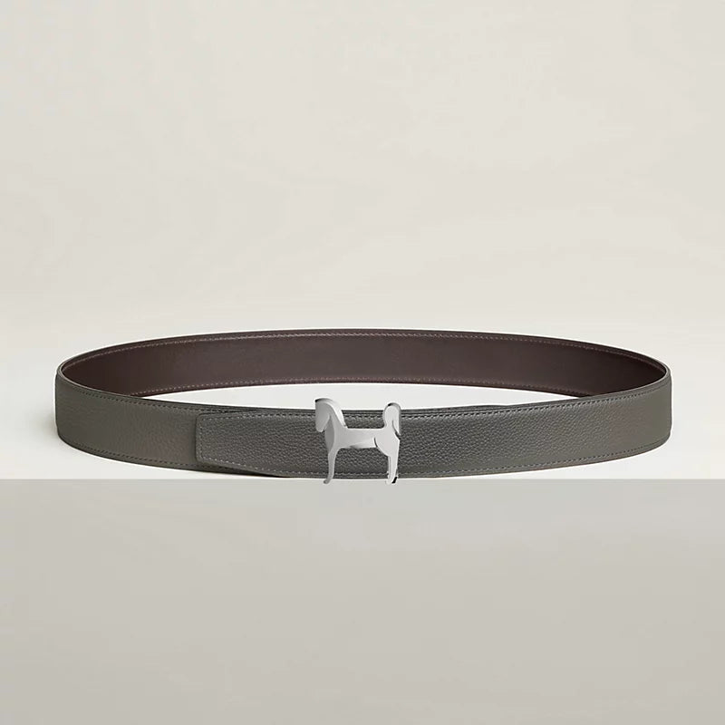 Panache Belt Buckle & Reversible Leather Strap 32 MM