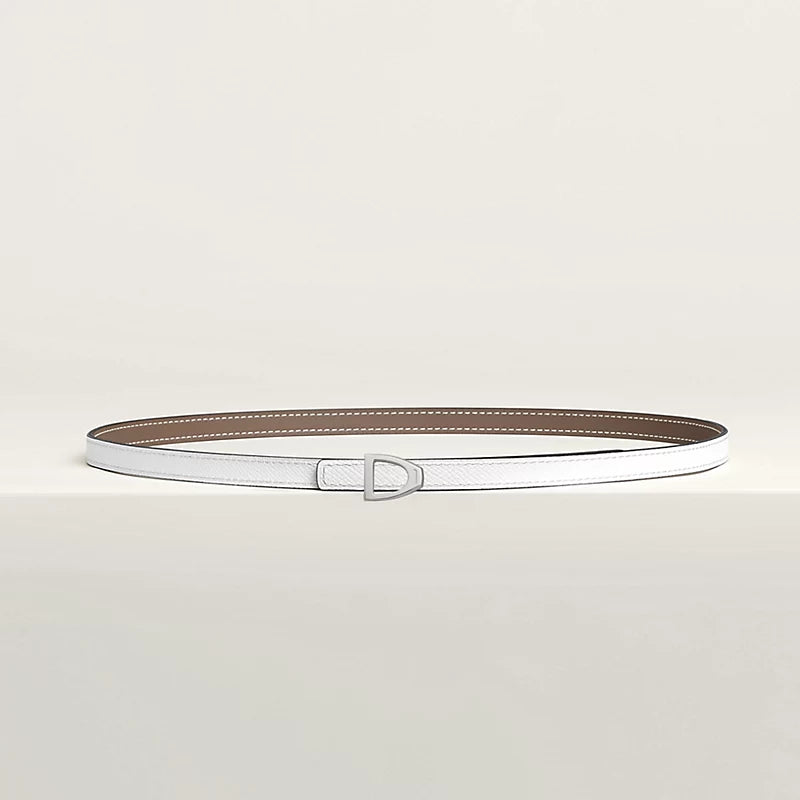 Cavaliere Belt Buckle & Reversible Leather Strap 13 MM