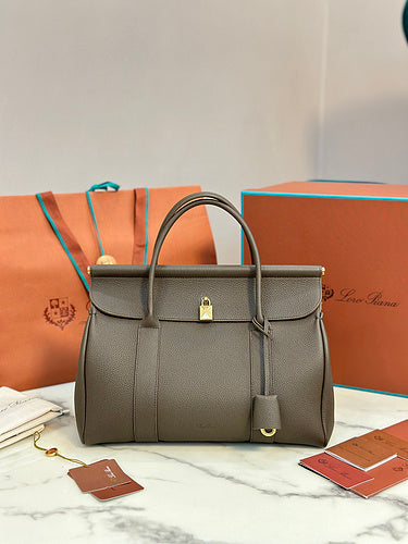 Classic Flap-Top Leather Satchel