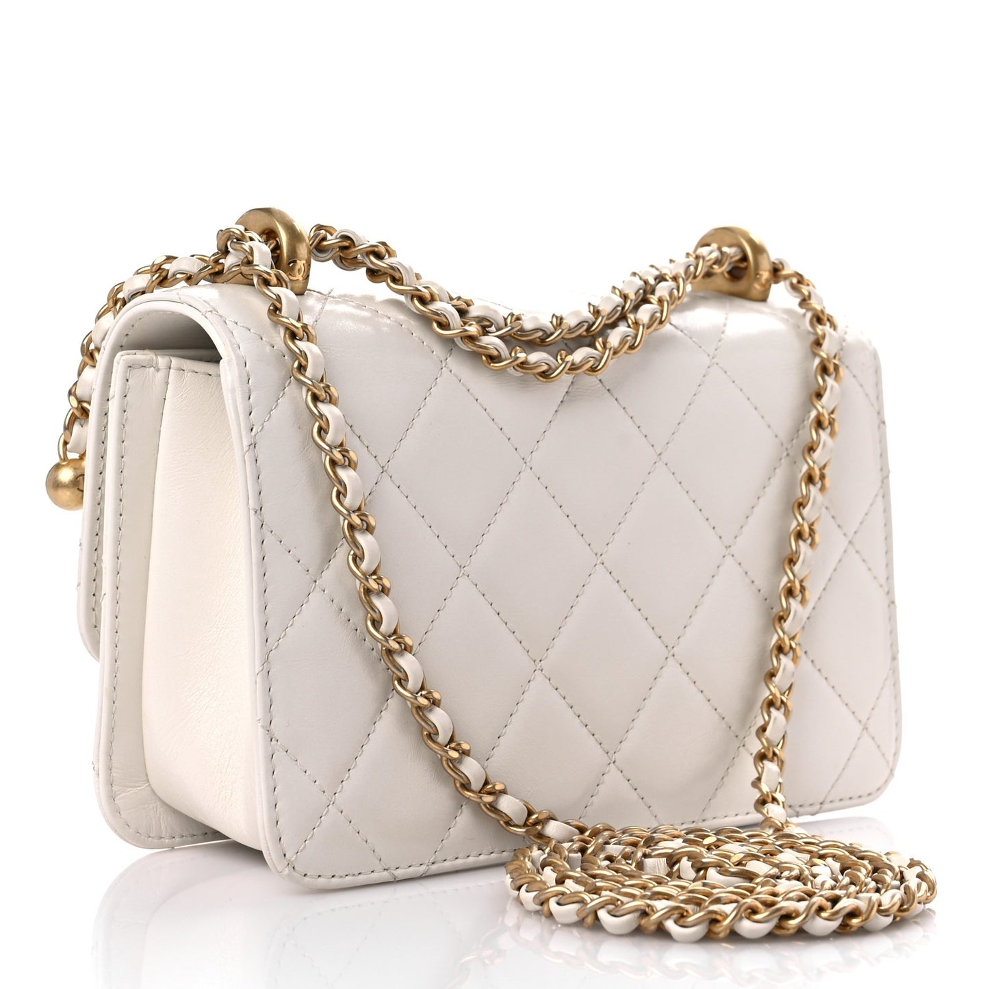 Chanel Calfskin Quilted Mini Perfect Fit Flap White