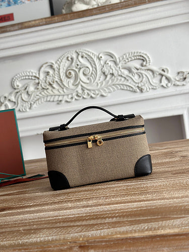 Textured Clutch with Zip Closure