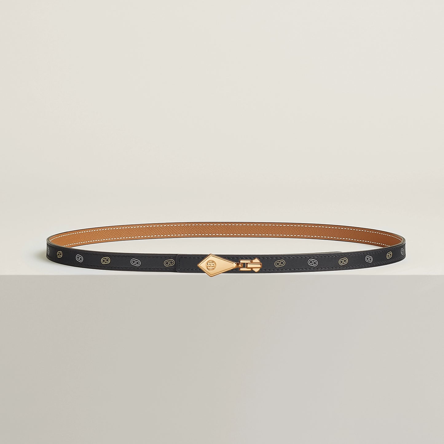 Fermetout Belt Buckle & Reversible Leather Strap 13 Mm