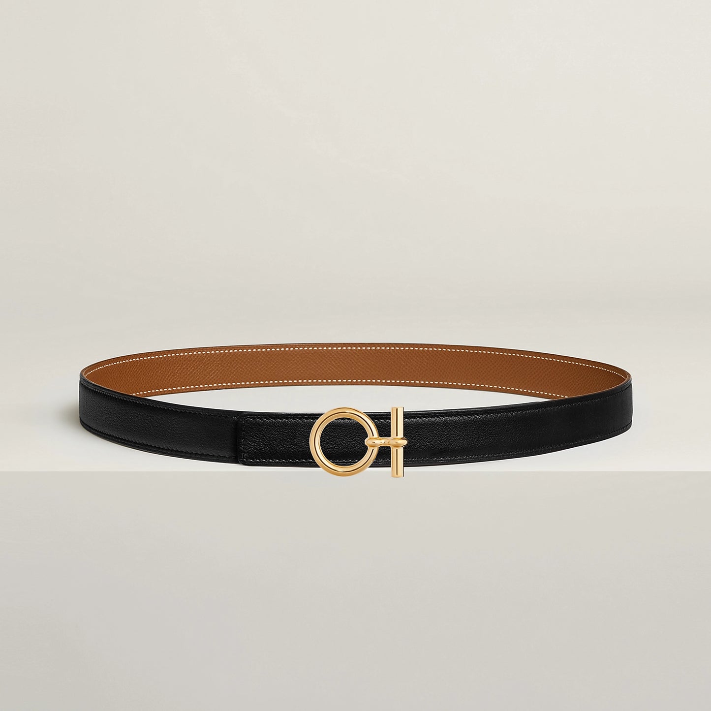 FLOT BELT BUCKLE & REVERSIBLE LEATHER STRAP 24 MM