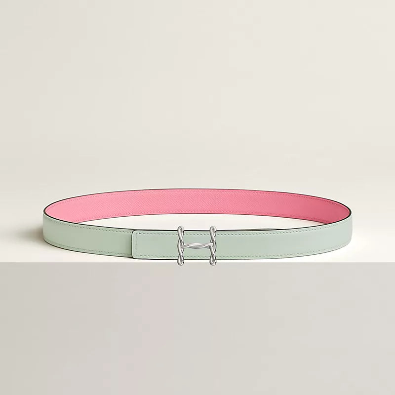 H Torsade Belt Buckle & Reversible Leather Strap 24 MM