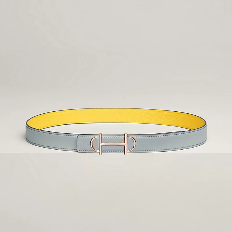 Gamma Belt Buckle & Reversible Leather Strap 24 MM