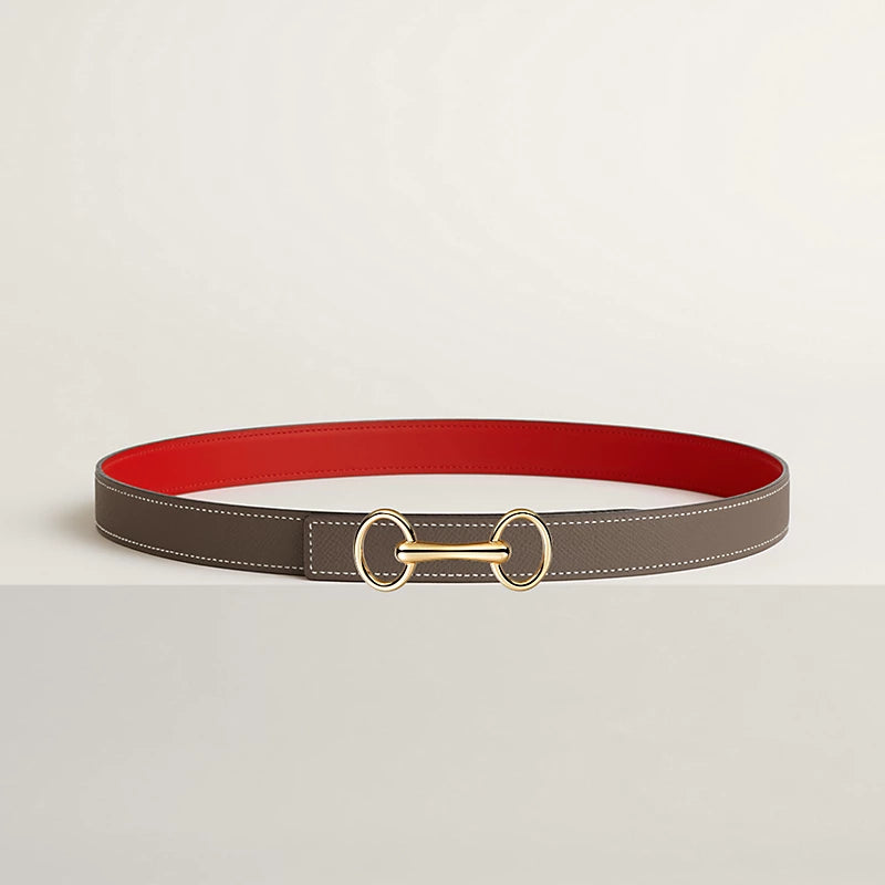 Heritage Belt Buckle & Reversible Leather Strap 24 MM