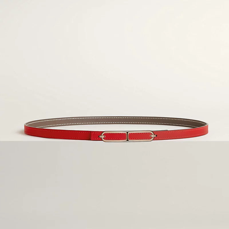 Roulis Belt Buckle & Reversible Leather Strap 13 MM