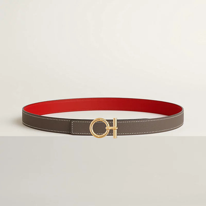 Flot belt Buckle & Hermès Sur Mer Reversible Leather Strap 24 MM