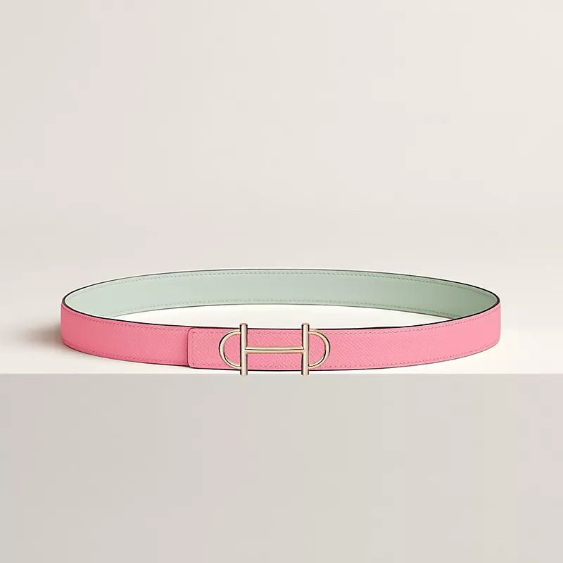Gamma Belt Buckle & Reversible Leather Strap 24 MM