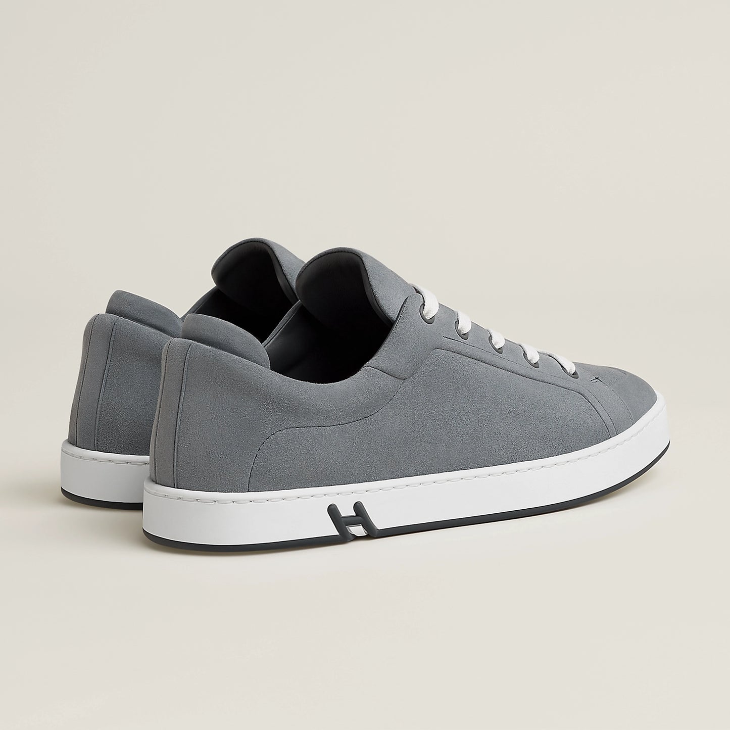 beige Lin - Brun Fumé Kid Sneaker