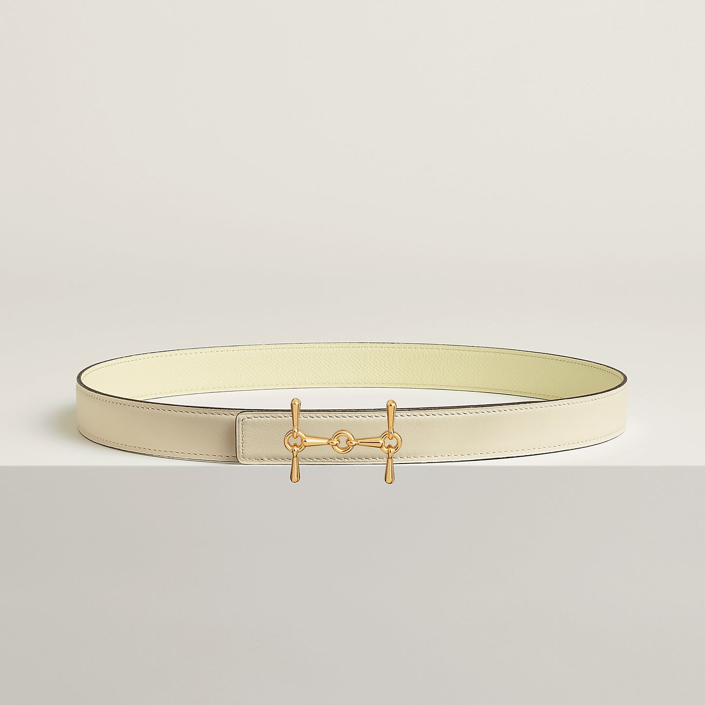 H EQUESTRE BELT BUCKLE & REVERSIBLE LEATHER STRAP 24 MM