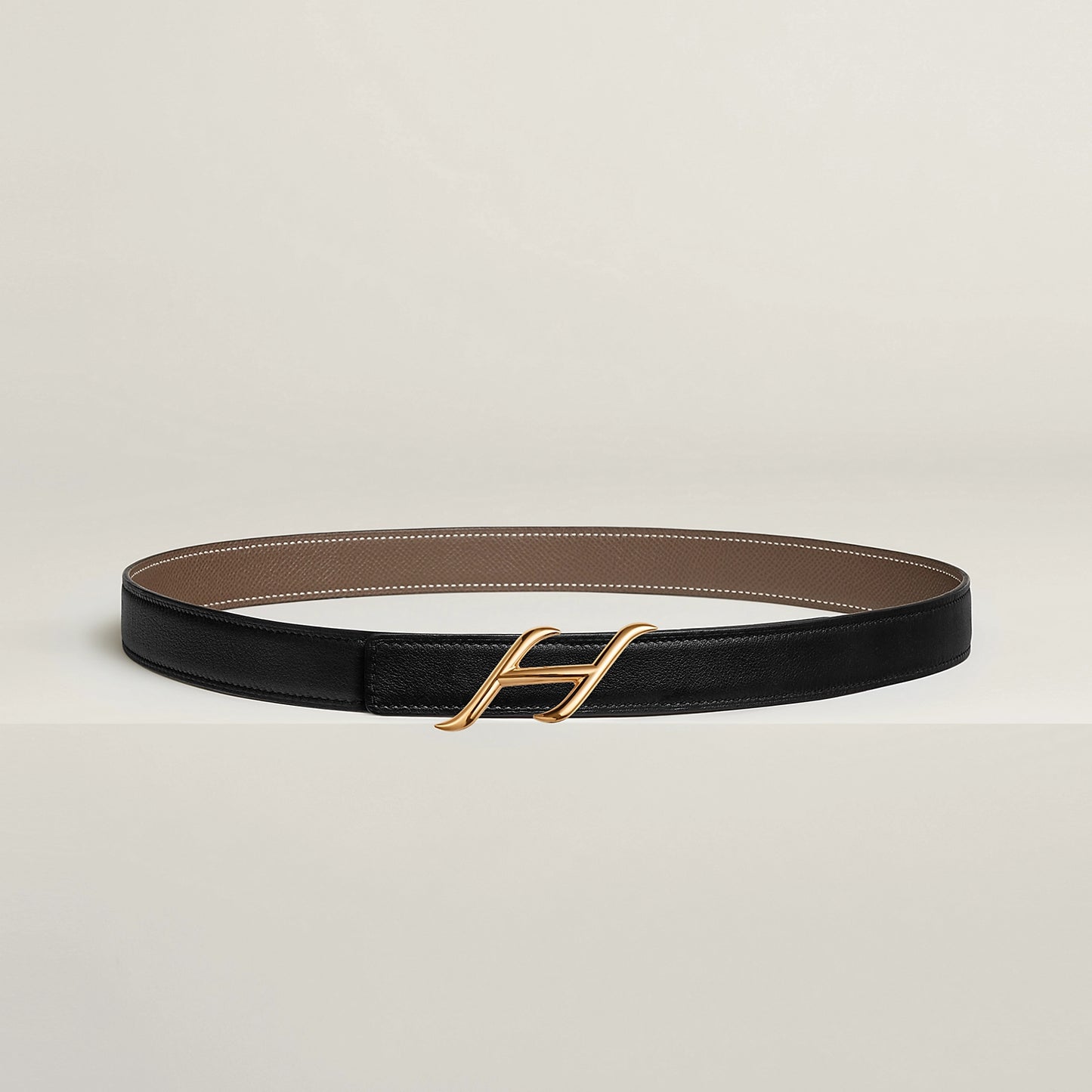 HDN BELT BUCKLE & REVERSIBLE LEATHER STRAP 24 MM