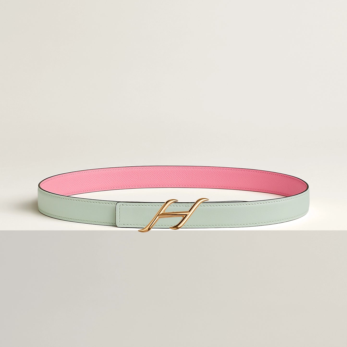 HDN BELT BUCKLE & REVERSIBLE LEATHER STRAP 24 MM