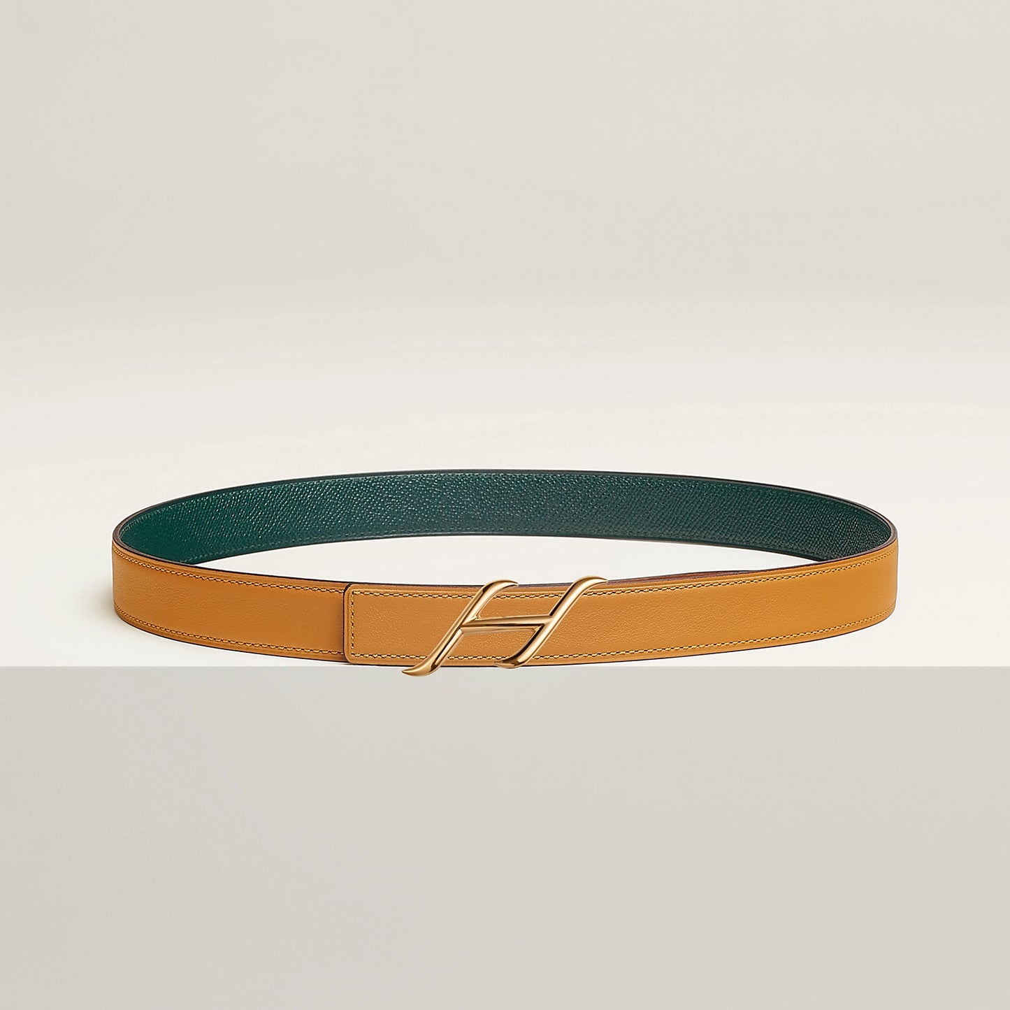 HDN BELT BUCKLE & REVERSIBLE LEATHER STRAP 24 MM