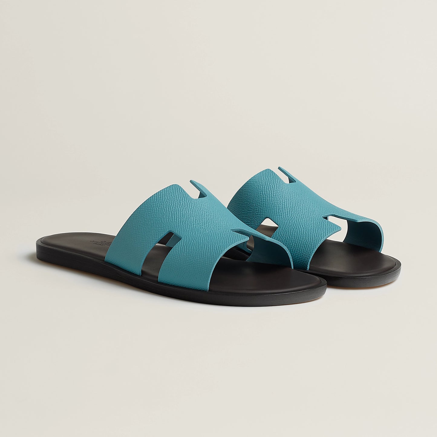 Prunoir/Noir - Bleu Brut/Chocolat Izmir sandal
