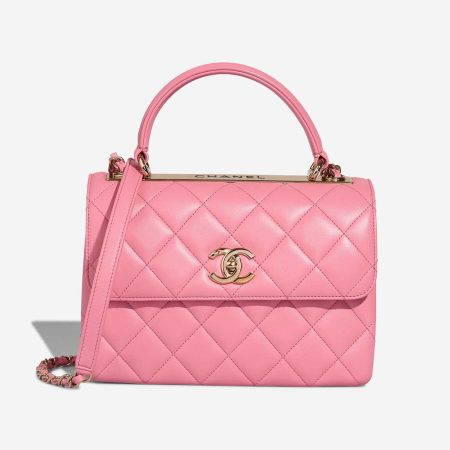Pink Quilted Leather CC Trendy Flap