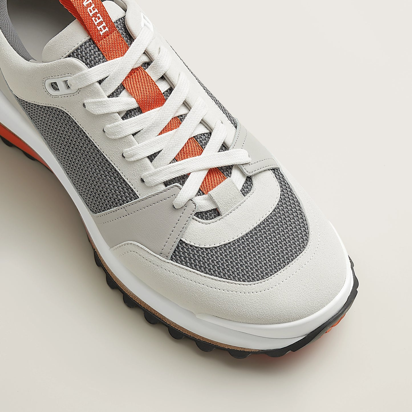 Gris Quartz - Beige Albâtre Leader Sneaker