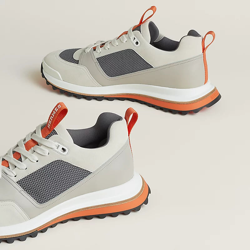 Gris Quartz - Beige Albâtre Leader Sneaker