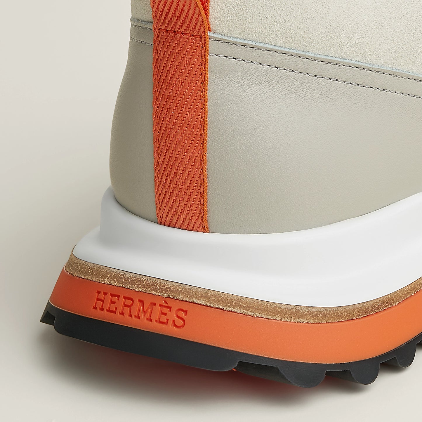 Gris Quartz - Beige Albâtre Leader Sneaker