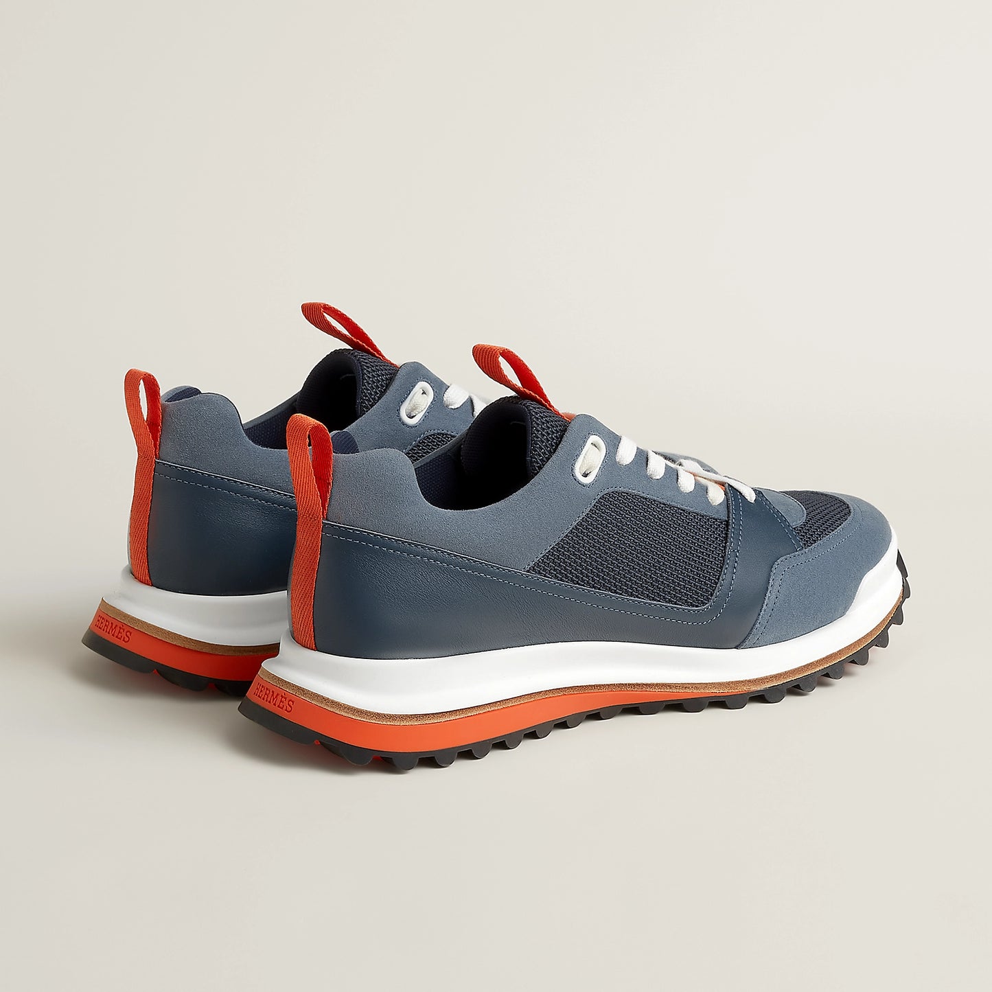 Gris Quartz - Beige Albâtre Leader Sneaker
