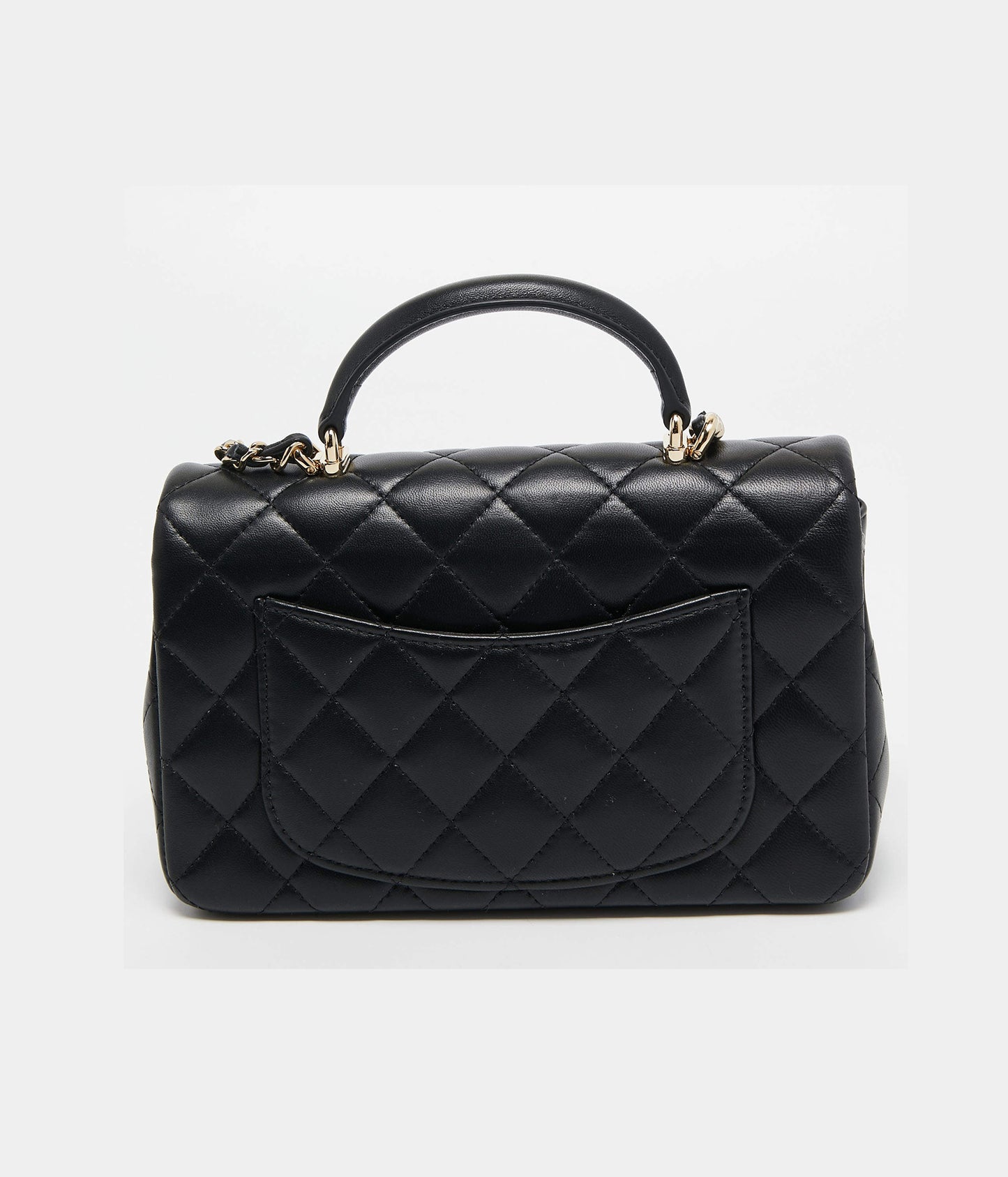 Classic Quilted Flap Bag with Top Handle