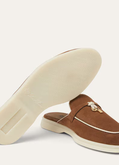 Ribbon Green - Charms Walk Babouche Loafer Suede