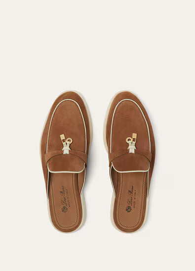 Ribbon Green - Charms Walk Babouche Loafer Suede