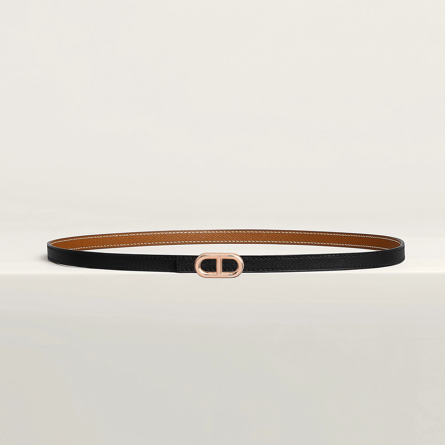 Maillon H Belt Buckle & Reversible Leather Strap 13 MM