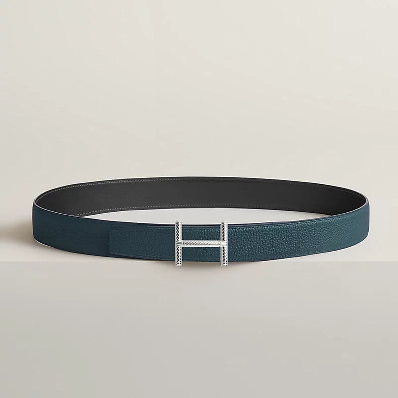 Hisseo Belt Buckle & Reversible Leather Strap 32 MM