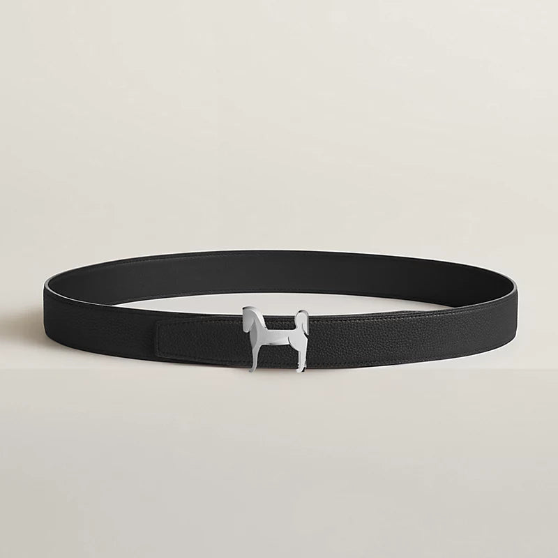 Panache Belt Buckle & Reversible Leather Strap 32 MM