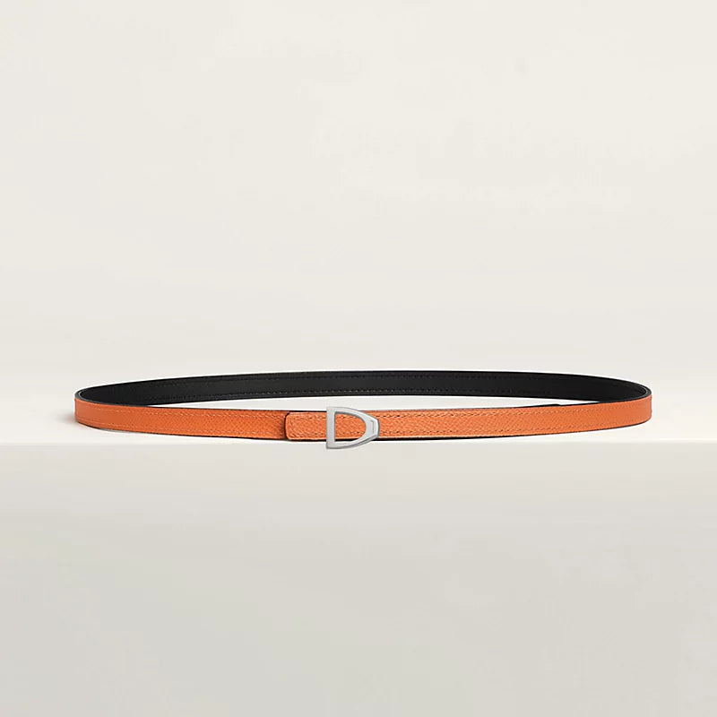 Cavaliere Belt Buckle & Reversible Leather Strap 13 MM