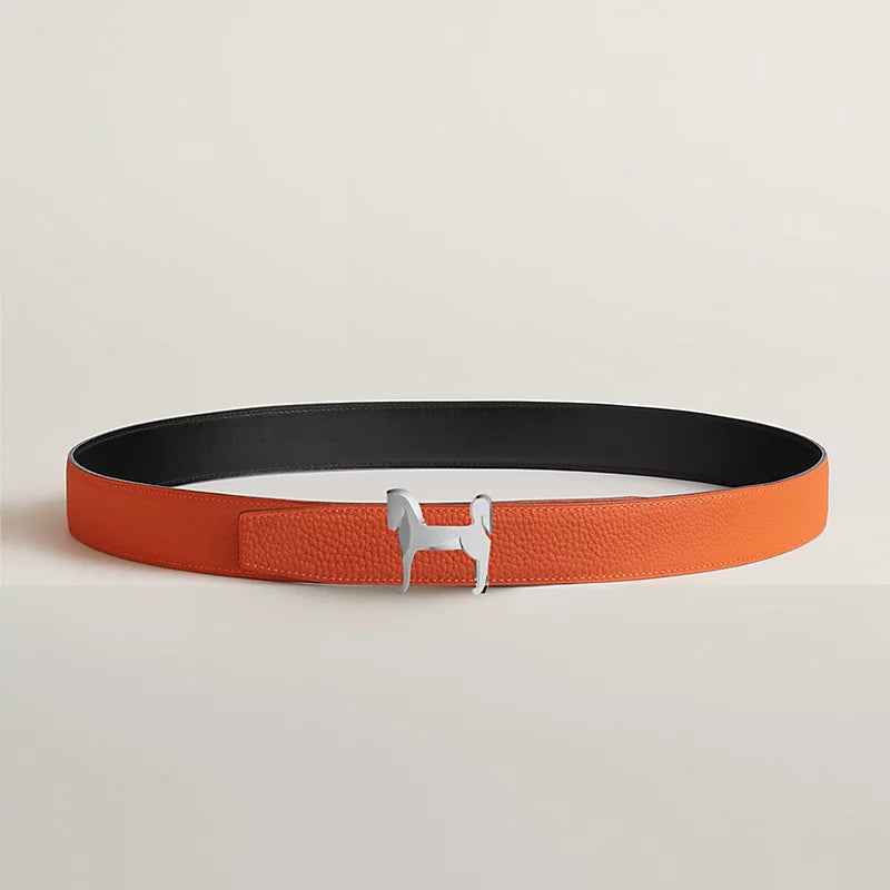 Panache Belt Buckle & Reversible Leather Strap 32 MM