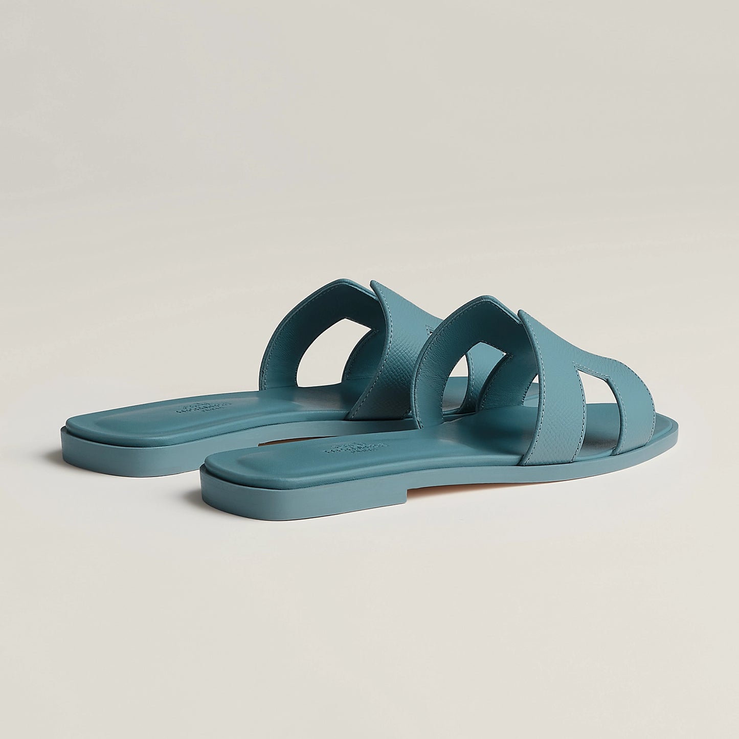 Bleu Minéral - Beige Perlino Oran sandal