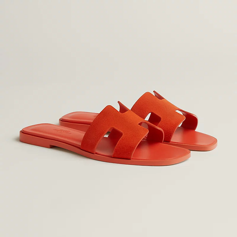 Vert Lierre - Rose Antique Oran sandal
