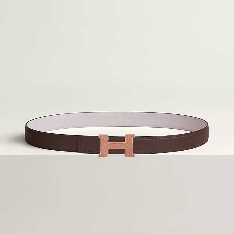 Mini Constance Guillochee Belt Buckle & Reversible Leather Strap 24 MM